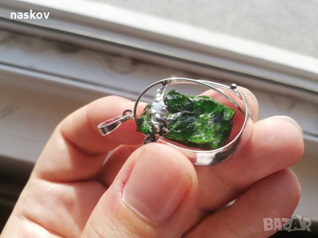 Висулки с хромдиопсид, рутилов кварц