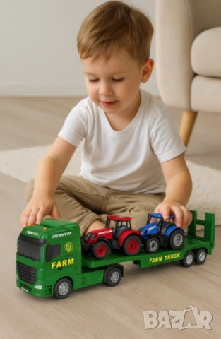 ToyStar Автовоз FARM с Трактори – Звук и Светлина