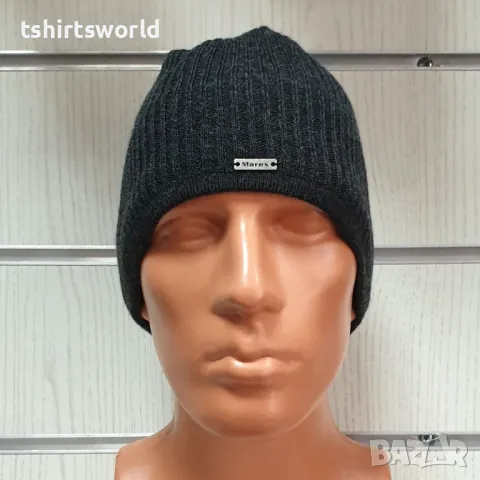 Нова мъжка зимна шапка MAREX в тъмносив цвят