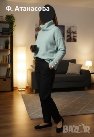 Прекрасен италиански пуловер, вискоза, размер М-Л, перфектен, снимка 2 - Блузи с дълъг ръкав и пуловери - 51881645