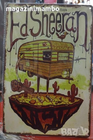 Ed Sheeran-11 June 2014-метална табела(плакет)