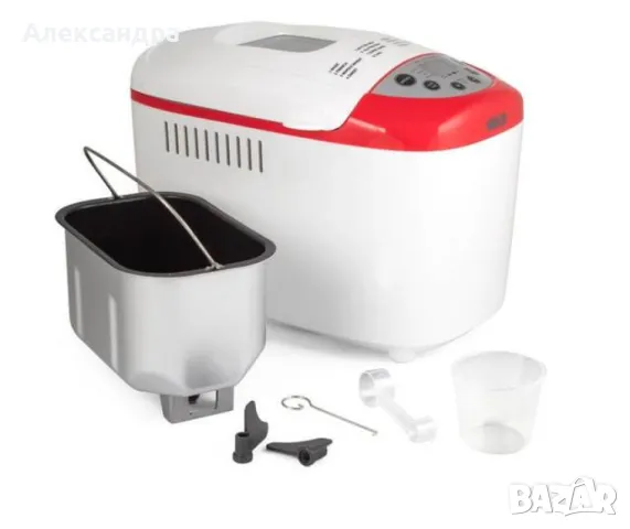 Хлебопекарна, бял- червен, две бъркалки, снимка 4 - Хлебопекарни - 49172080