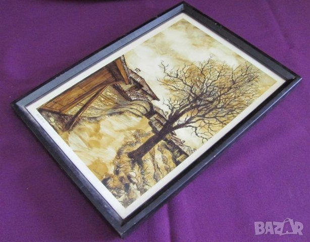 Картина на Художника Цветан Цветанов Смесена Техника, снимка 8 - Картини - 43127923