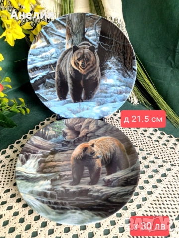 Чинии за стена-мечки колекция