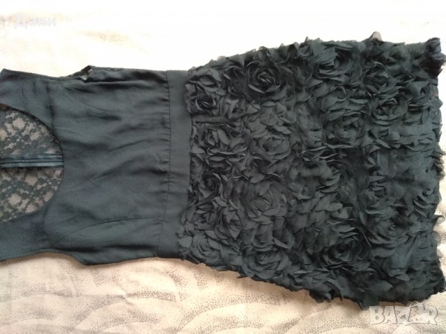 Елегантна черна рокля Jjina fruit, снимка 14 - Рокли - 28874584