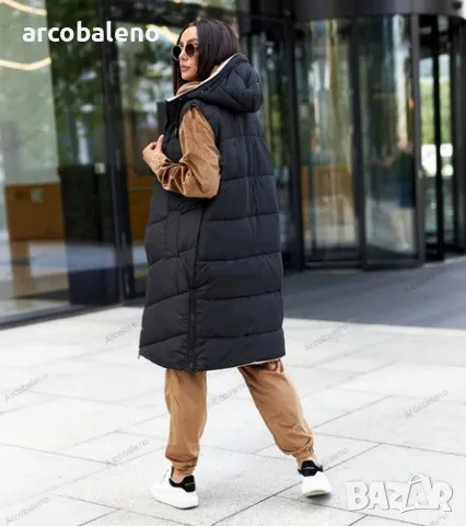 Дамска дълга реверсивна жилетка Dario, 2цвята , снимка 5 - Якета - 48954504