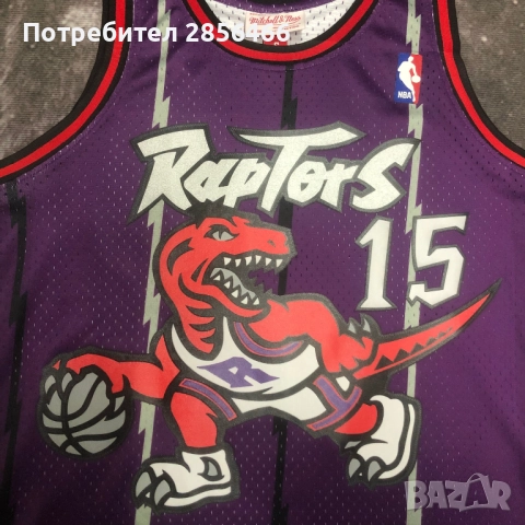 Мъжки потник Mitchell & Ness Vince Carter Toronto Raptors seasons 1998/99 размер XXL, снимка 7 - Тениски - 52015090
