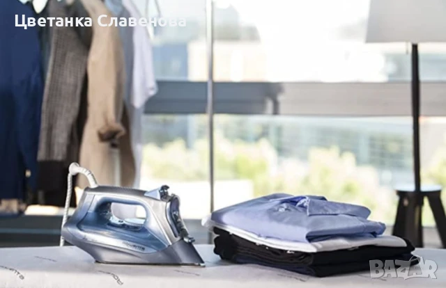 Парна ютия Rowenta Express Steam, 2500W, 160g/min, Синя, снимка 8 - Ютии - 50730754