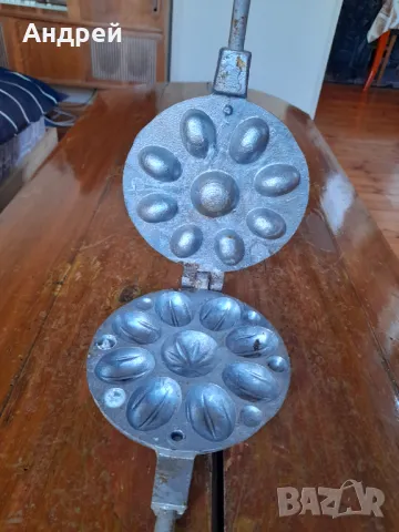 Стар уред за печене на сладки,Орехчета #9, снимка 5 - Други ценни предмети - 49468649