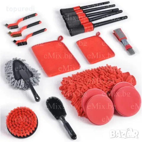 ПОЧИСТВАЩИ ЧЕТКИ ЗА АВТМОБИЛ, 19 ЧАСТИ