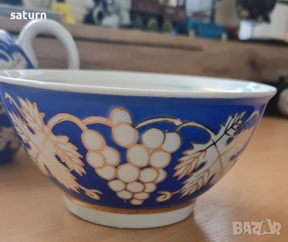 порцеланов сет грозде и злато, снимка 11 - Сервизи - 52391535