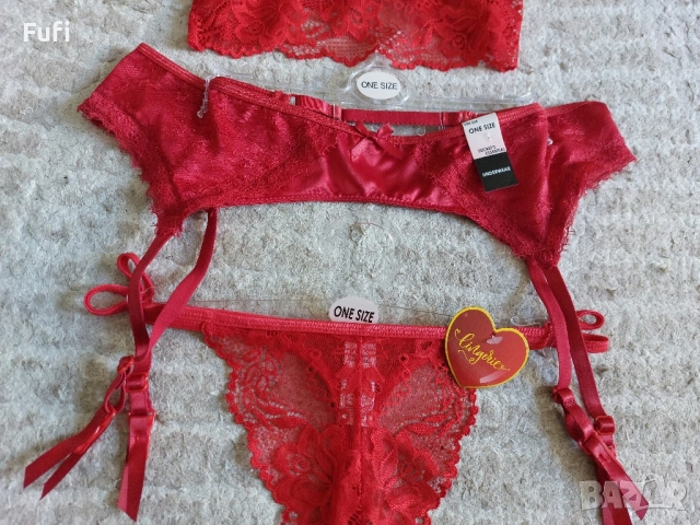 21 лв, нов комплект от 3 части, М размер, с етикети, снимка 2 - Корсети, бюстиета, топове - 52120378