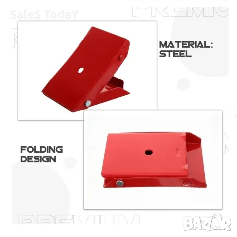 Стопер за кола, Клин за гуми, 1бр, Метален, снимка 3 - Аксесоари и консумативи - 49824946