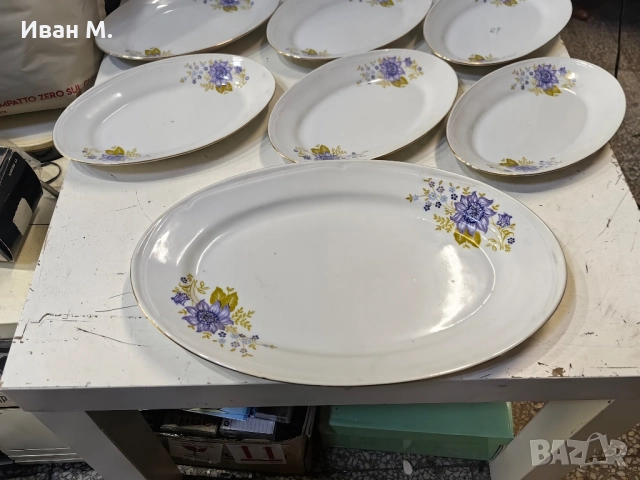 Чисто нов български порцеланов сервиз за риба, снимка 8 - Сервизи - 52144457