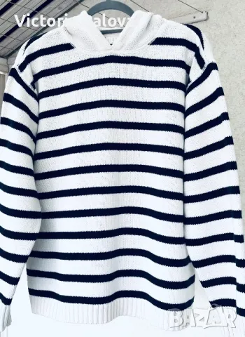 Блуза/суитчър райе ELISABETH BY LIZ CLAIBORNE , снимка 2 - Блузи с дълъг ръкав и пуловери - 49379671