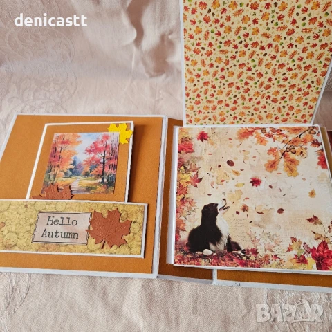 Ръчно изработен албум Есен , снимка 4 - Декорация за дома - 51300659