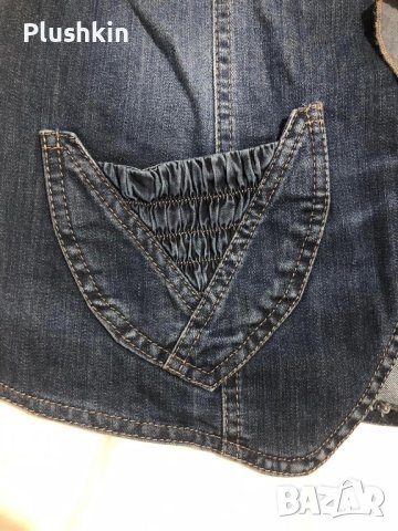 Дамски дънков елек L, снимка 5 - Елеци - 43120556