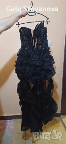 Елегантна официална рокля - Черна , снимка 3 - Рокли - 53033300