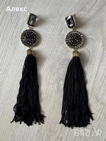 Обици с висулка, снимка 2 - Обеци - 49479185