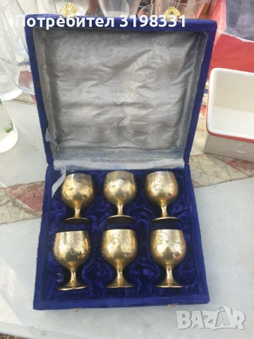 старинни английски медни чаши, снимка 4 - Други стоки за дома - 51121828