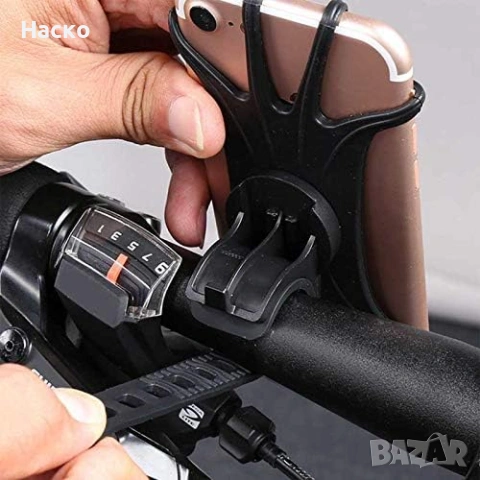 Стойка държач за телефон за велосипед, въртяща се на 360 градуса, снимка 2 - Аксесоари за велосипеди - 53441459