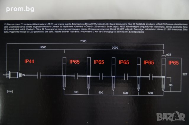 градински LED лампи Osram, 5 бр., нови, немски, внос от Германия, градинска лампа, снимка 3 - Външни лампи - 32507519