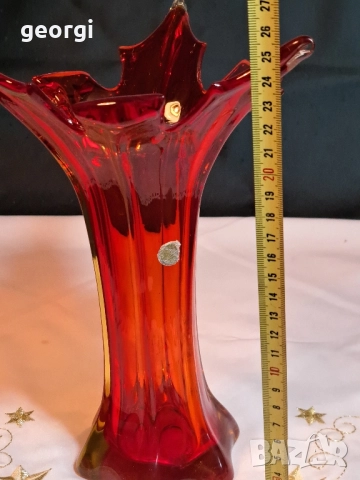 италианска ваза Murano, снимка 5 - Вази - 52294109