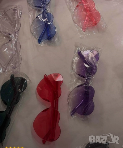 Водоустойчиви дамски очила със стъкла във форма на сърца