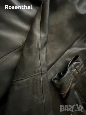 Дамско кожено яке с качулка, естествена телешка кожа, снимка 15 - Якета - 38518518