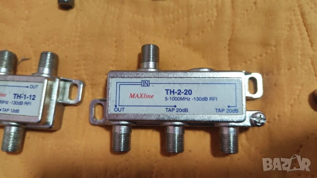 KST, Maxline и др. елементи tap за  кабелна телевизия, сплитери, конектори, снимка 5 - Друга електроника - 50762101
