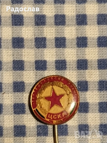 стара значка ФК ЦСКА, снимка 2 - Колекции - 53296730
