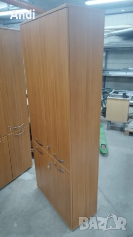 Двукрил гардероб с четири врати - Офис шкаф с рафтове 80/35/200 см, снимка 11 - Шкафове и рафтове - 53574879
