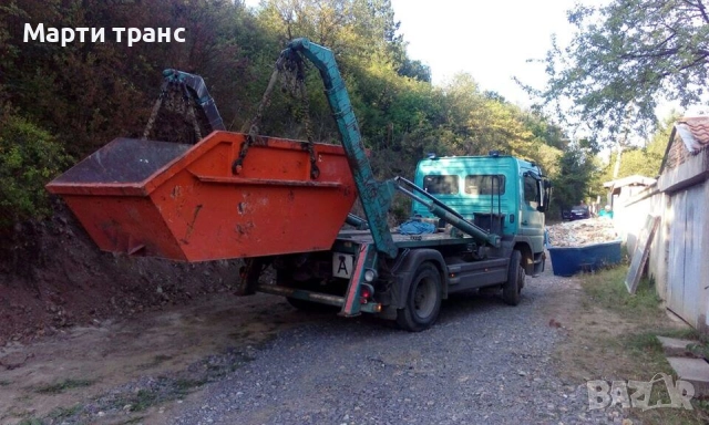 Доставка и извозване на строителни отпадъци с контейнери