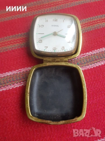 Джобен часовник будилник SIGNAL , снимка 3 - Антикварни и старинни предмети - 53246593