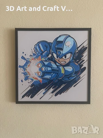 Релефна картина “Mega Man Blaster”, снимка 2 - Картини - 51004056