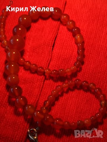 Естествен КАРНЕОЛ Разкошен Красив Гердан Колие Огърлица - 1338, снимка 5 - Колиета, медальони, синджири - 28170309