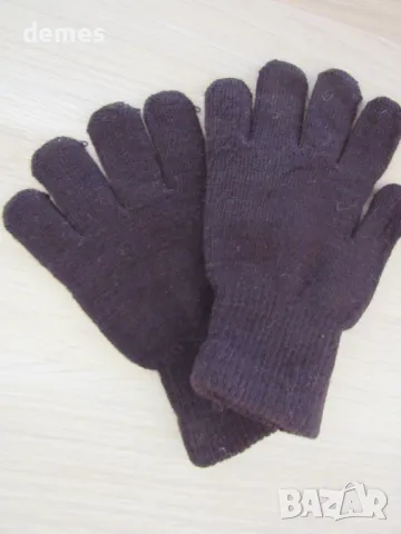 Машинно плетени дамски еластични ръкавици с пет пръста, снимка 2 - Ръкавици - 48439316