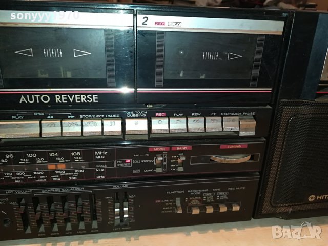 hitachi trk-w550e 2707211313, снимка 6 - Радиокасетофони, транзистори - 33640494