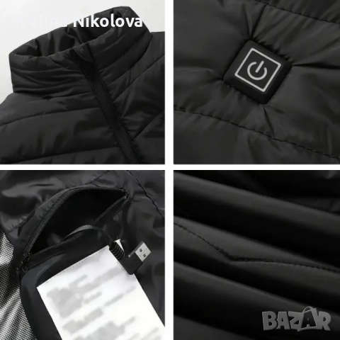 Електрически отопляем елек за зимния период с USB захранване - Unisex, снимка 3 - Други - 52423658