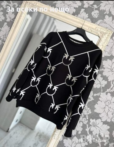 Дамска блуза с лого с камъчета Pinko🔥Guess, снимка 8 - Блузи с дълъг ръкав и пуловери - 43238810