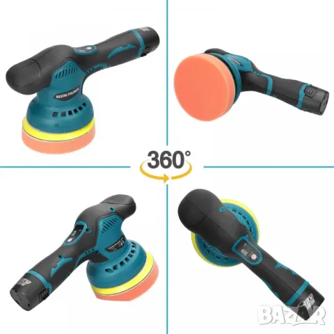 Машина с батерия 12V и ексцентрик диск с 125 мм за шлайфане и полиране, снимка 2 - Други инструменти - 48643195