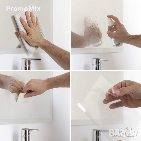 Защитен филм против изпотяване на огледало InnovaGoods IG814434 Anti-Fog, снимка 4 - Други - 33516243