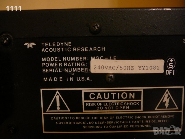 ACOUSTIC RESEARCH MGC-1E, снимка 6 - Ресийвъри, усилватели, смесителни пултове - 35343018