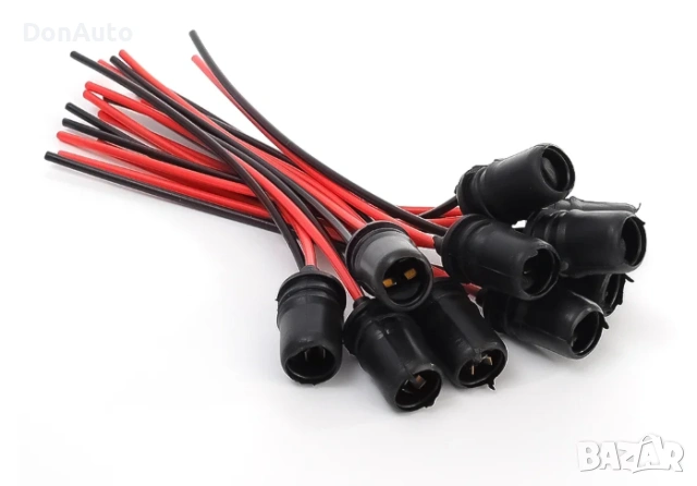 W5W T10 Фасунга с кабел за габаритни крушки, снимка 3 - Аксесоари и консумативи - 53134690