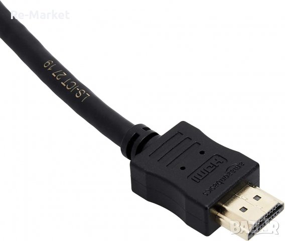 (-79%) Високоскоростен HDMI кабел Amazon Basics 18Gbps/4K/60Hz/ъглов 1.8m, снимка 3 - Кабели и адаптери - 40089474