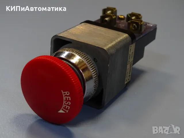авариен бутон stop butom FUJI Electric RCa470-V red push twist button switch, снимка 3 - Резервни части за машини - 49192279