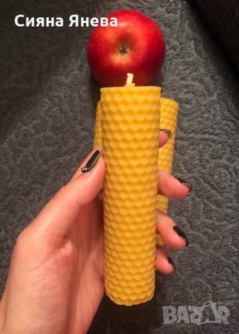 Пчелна свещ- голяма- ръчна изработка, снимка 3 - Други - 34969372