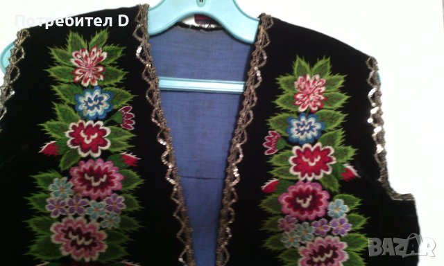 Автентичен елек от народна носия. Рядко срещан уникат., снимка 3 - Антикварни и старинни предмети - 37837970