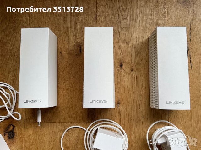 Linksys Velop WHW0303 AC6600 Tri-band  Wi-fi 5, mesh рутери в отлично състояние, снимка 2 - Рутери - 38271561