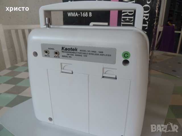 Kaotek WMA-168 B устройство с вграден усилвател и микрофон ново, снимка 3 - Други - 26767964